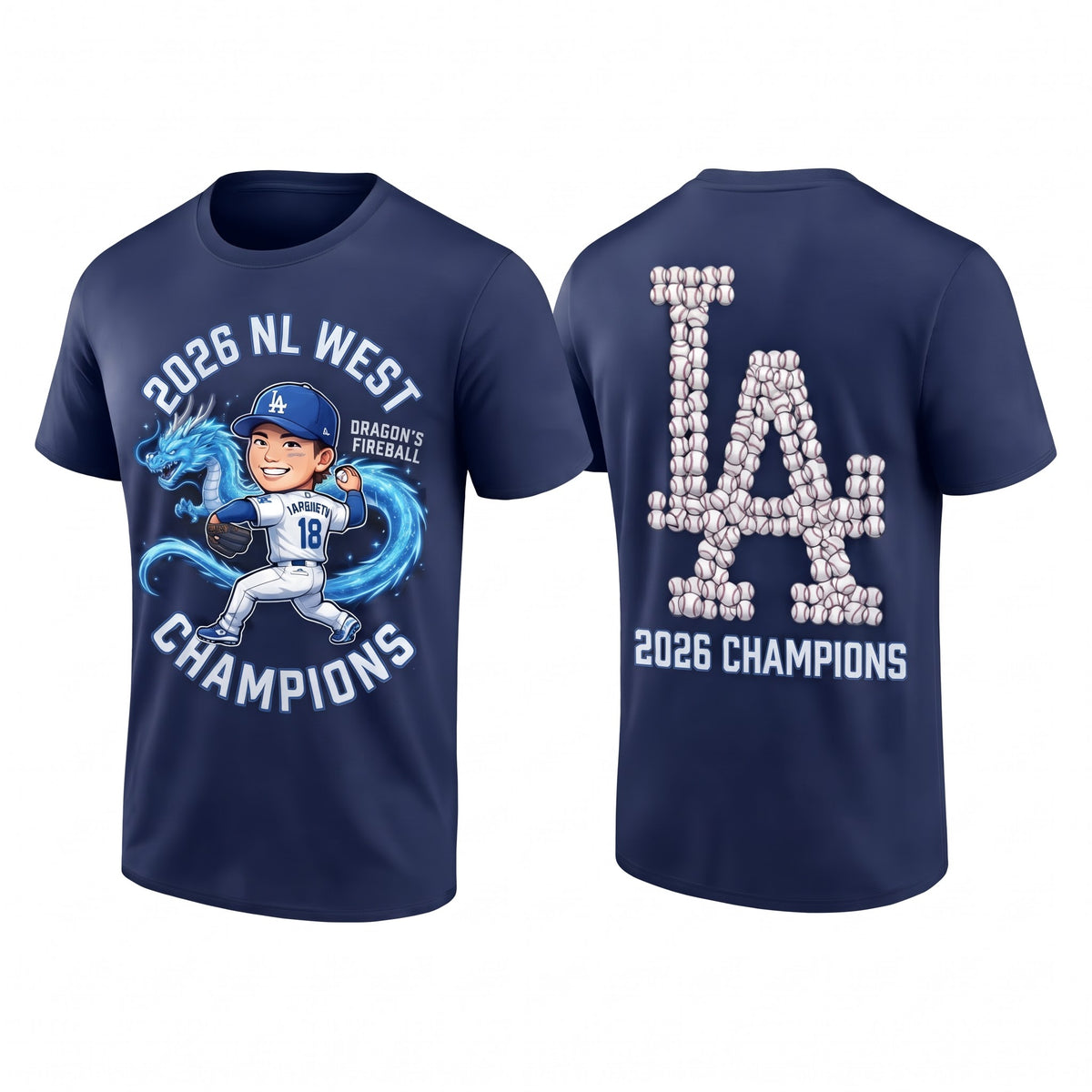 SEA 2026 NL West Champs Two Sides T-Shirt - Printed V4
