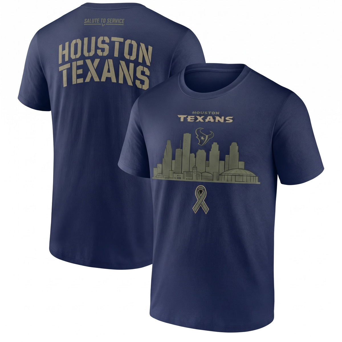 HOU x Salute To Service 2026 Edition Two Sides T-Shirt - Printed V2