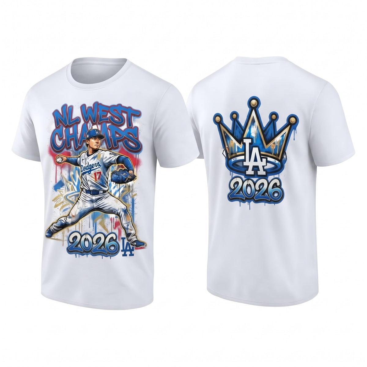 SEA 2026 NL West Champs Two Sides T-Shirt - Printed V5