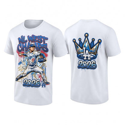 SEA 2026 NL West Champs Two Sides T-Shirt - Printed V5