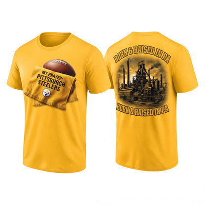 PIT Born & Raised in PA Two Sides T-Shirt - Printed