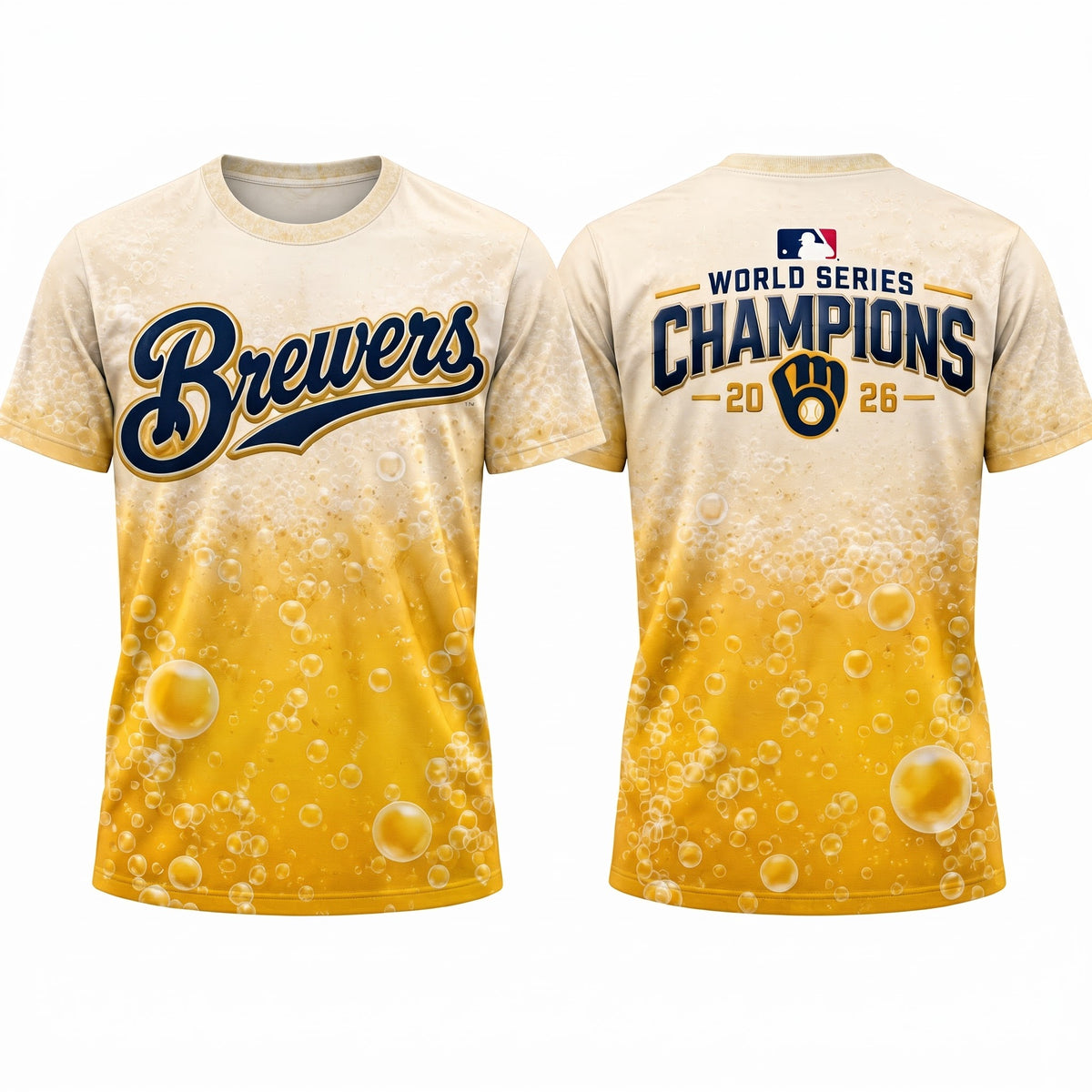 MIL "Pitcher & Pint" 2026 World Series Champions 3D T-Shirt - Printed V6