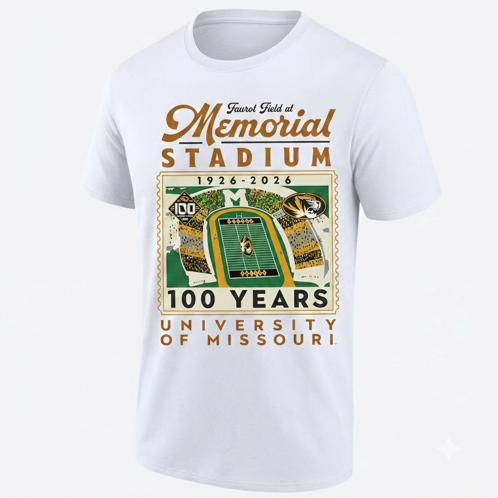 MIZZ 100th Anniversary of Memorial Stadium Edition One Side Printed T-Shirt