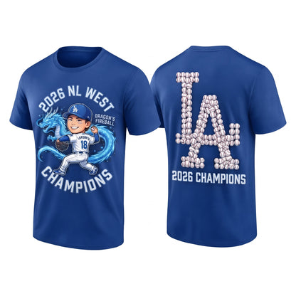 SEA 2026 NL West Champs Two Sides T-Shirt - Printed V4
