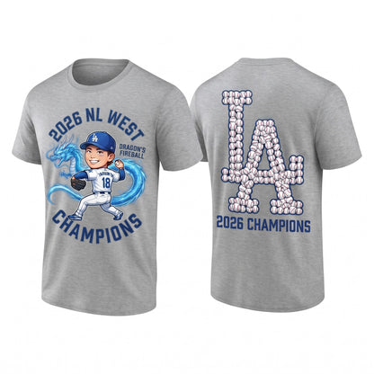 SEA 2026 NL West Champs Two Sides T-Shirt - Printed V4