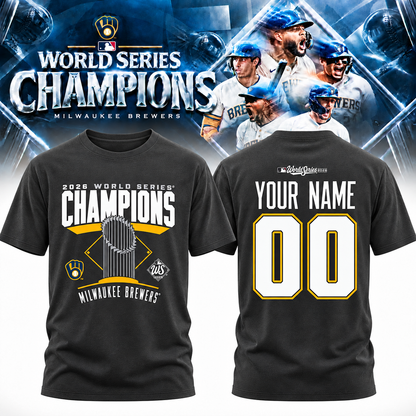 MIL World Series Champions Custom Two Sides T-Shirt - Printed V15