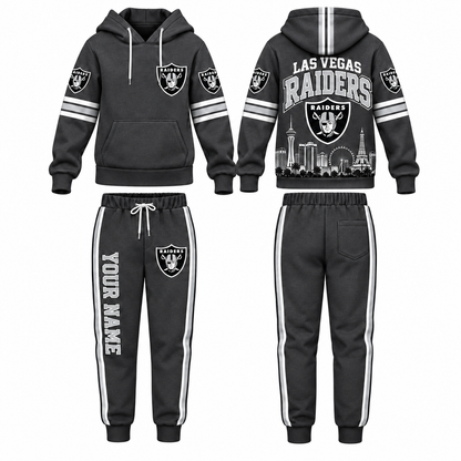 LVR Streetwear Custom Hoodie Pants Set - Printed