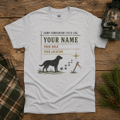 Personalized Dog Camping Sweatshirt, Custom Pet Name Camp Role and Location