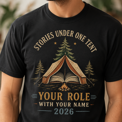 Personalized Grandparents Day Camping T-Shirt, Custom Title and Grandchild Names