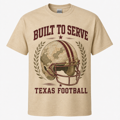 Built to Serve Texas Football T-Shirt