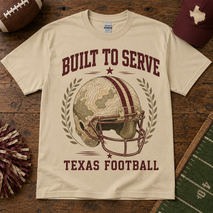 Built to Serve Texas Football T-Shirt