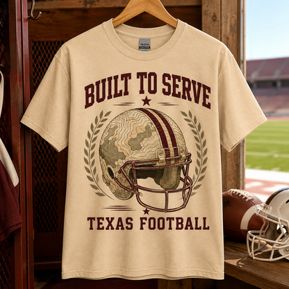 Built to Serve Texas Football T-Shirt