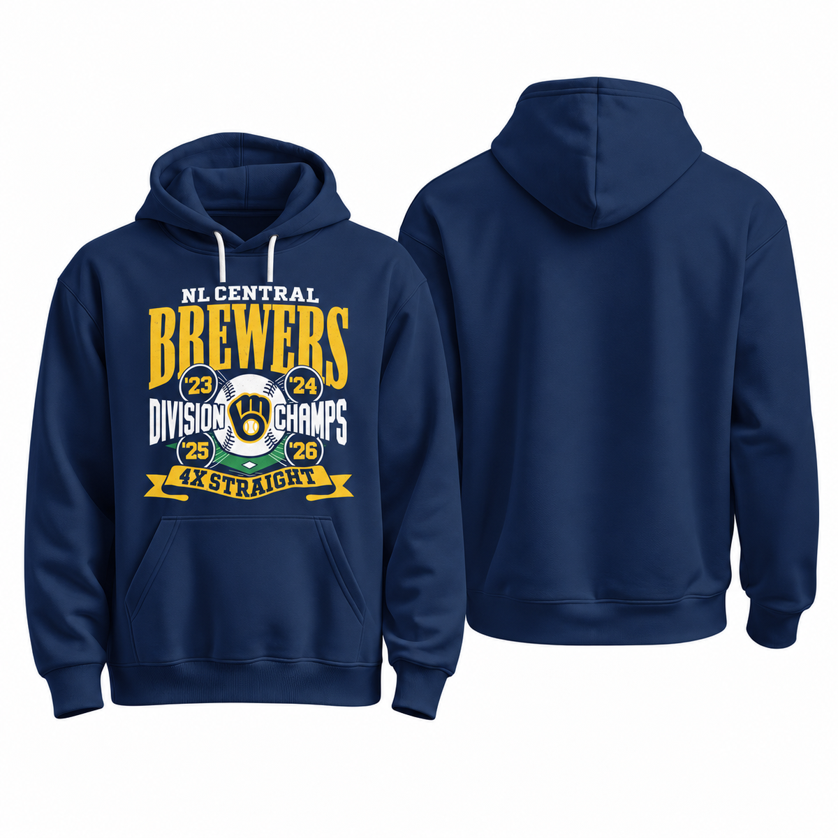 MIL 4X Straight Division Champs Fleece Hoodie - Printed