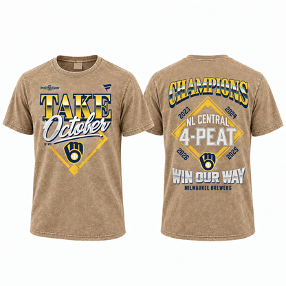 MIL Take October Washed T-Shirt - Printed