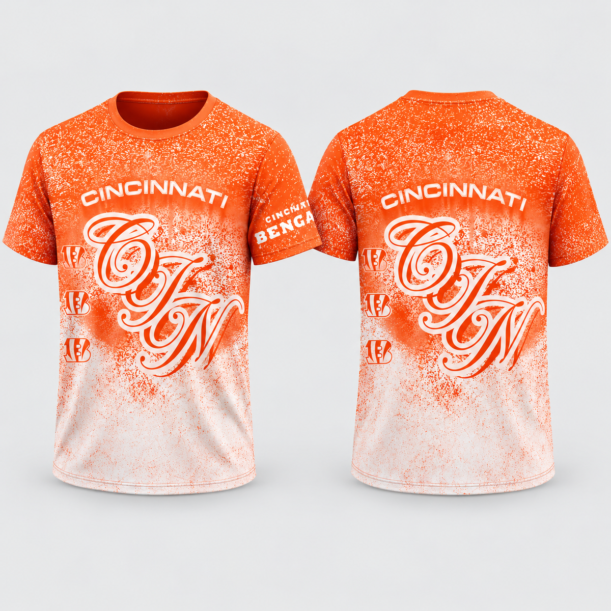 CIN Jumbo Print 3D T-Shirt - Printed