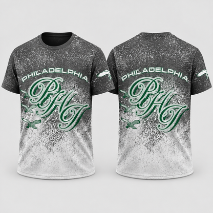 PHI Jumbo Print 3D T-Shirt - Printed