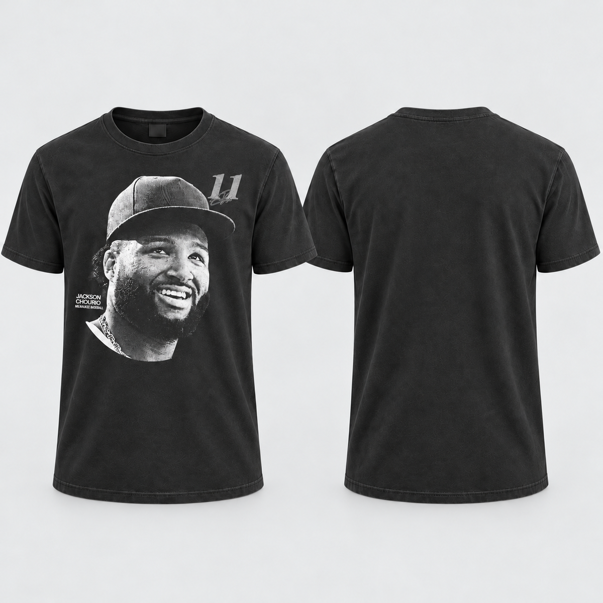 MIL Jackson Chourio #11 Washed T-Shirt - Printed