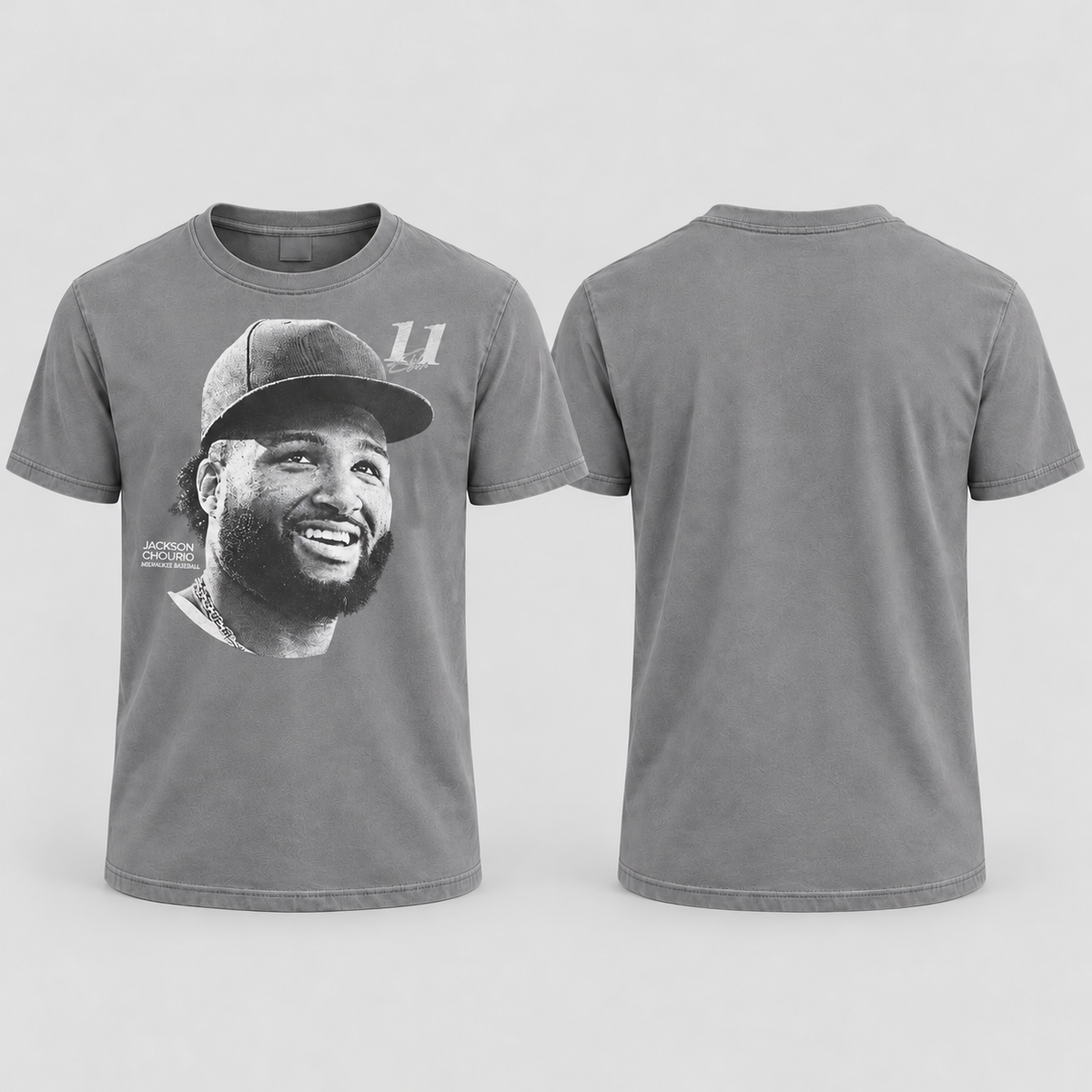 MIL Jackson Chourio #11 Washed T-Shirt - Printed