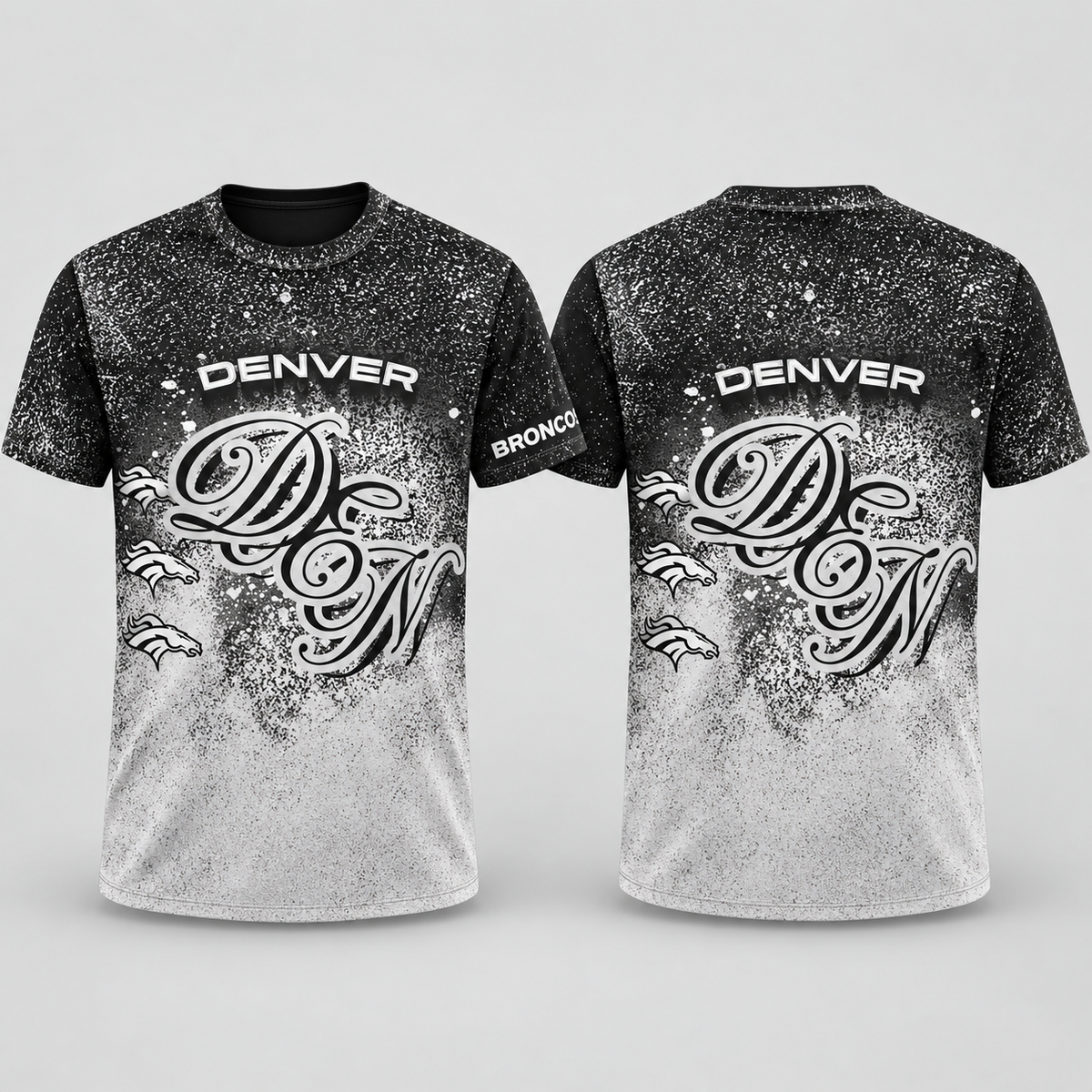 DEN Jumbo Print 3D T-Shirt - Printed