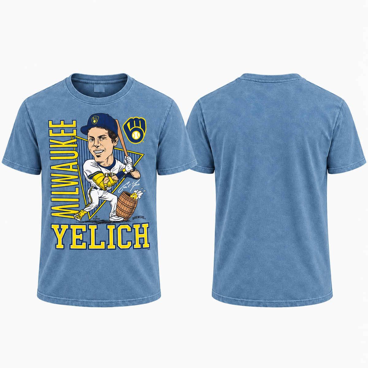 MIL Yelich Washed T-Shirt - Printed