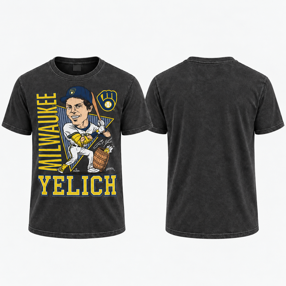 MIL Yelich Washed T-Shirt - Printed