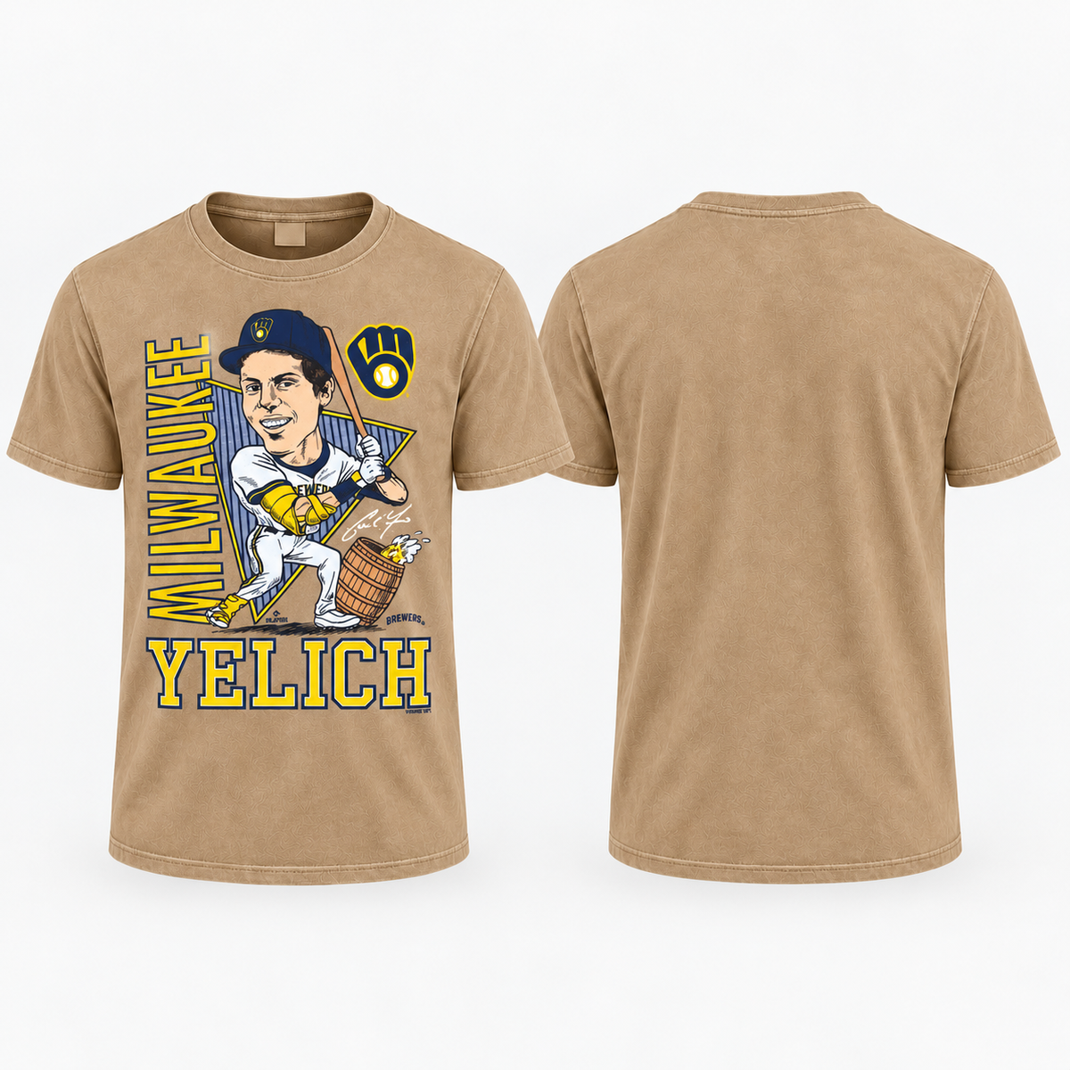 MIL Yelich Washed T-Shirt - Printed
