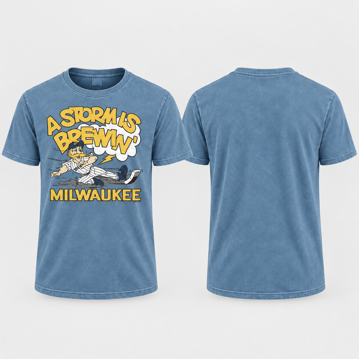 MIL A Storm Is Brewin' Washed T-Shirt - Printed