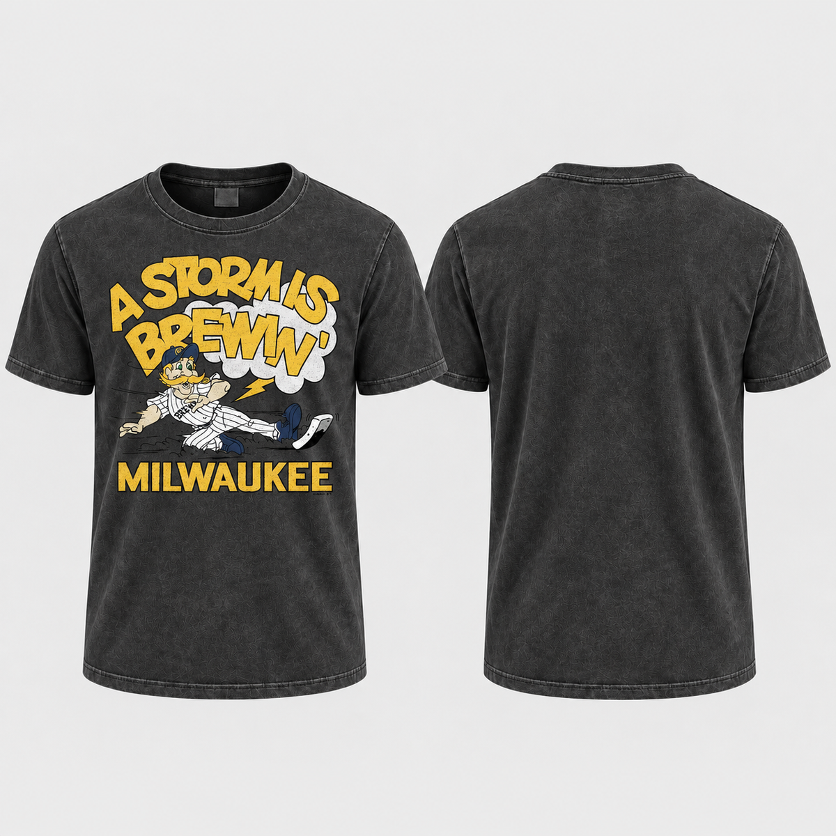 MIL A Storm Is Brewin' Washed T-Shirt - Printed