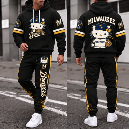 MIL x Hello Kitty Hoodie Pants Set - Printed