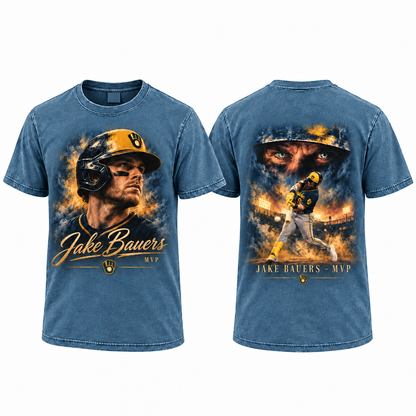 MIL Jake Bauers MVP Washed T-Shirt - Printed