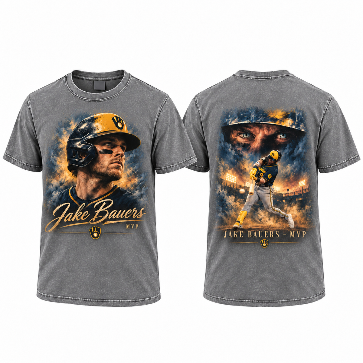 MIL Jake Bauers MVP Washed T-Shirt - Printed