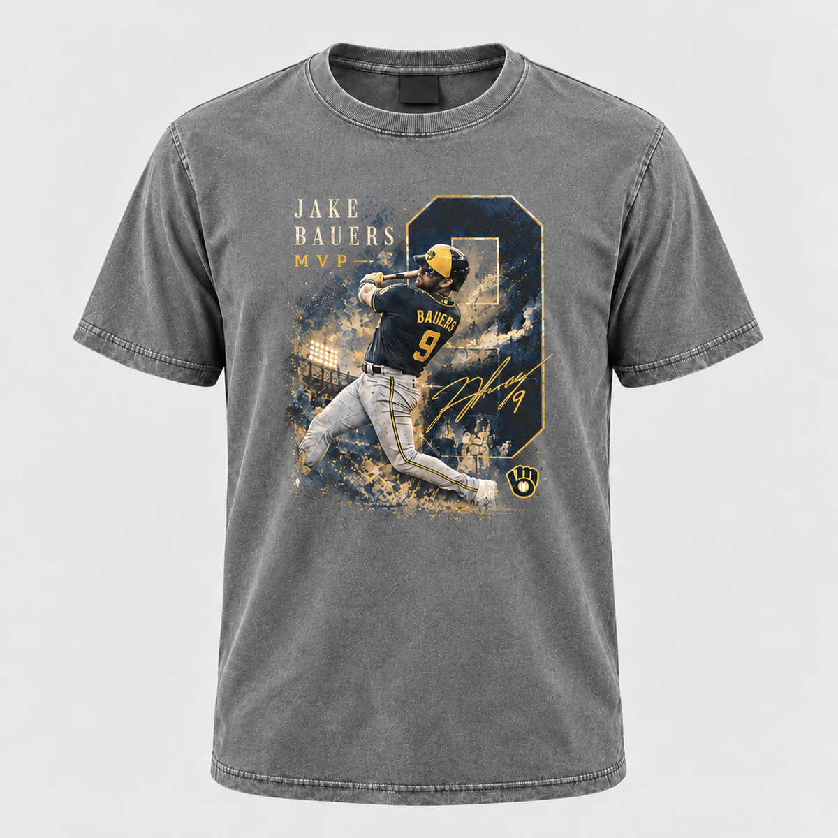 MIL Jake Bauers MVP Washed T-Shirt - Printed V2