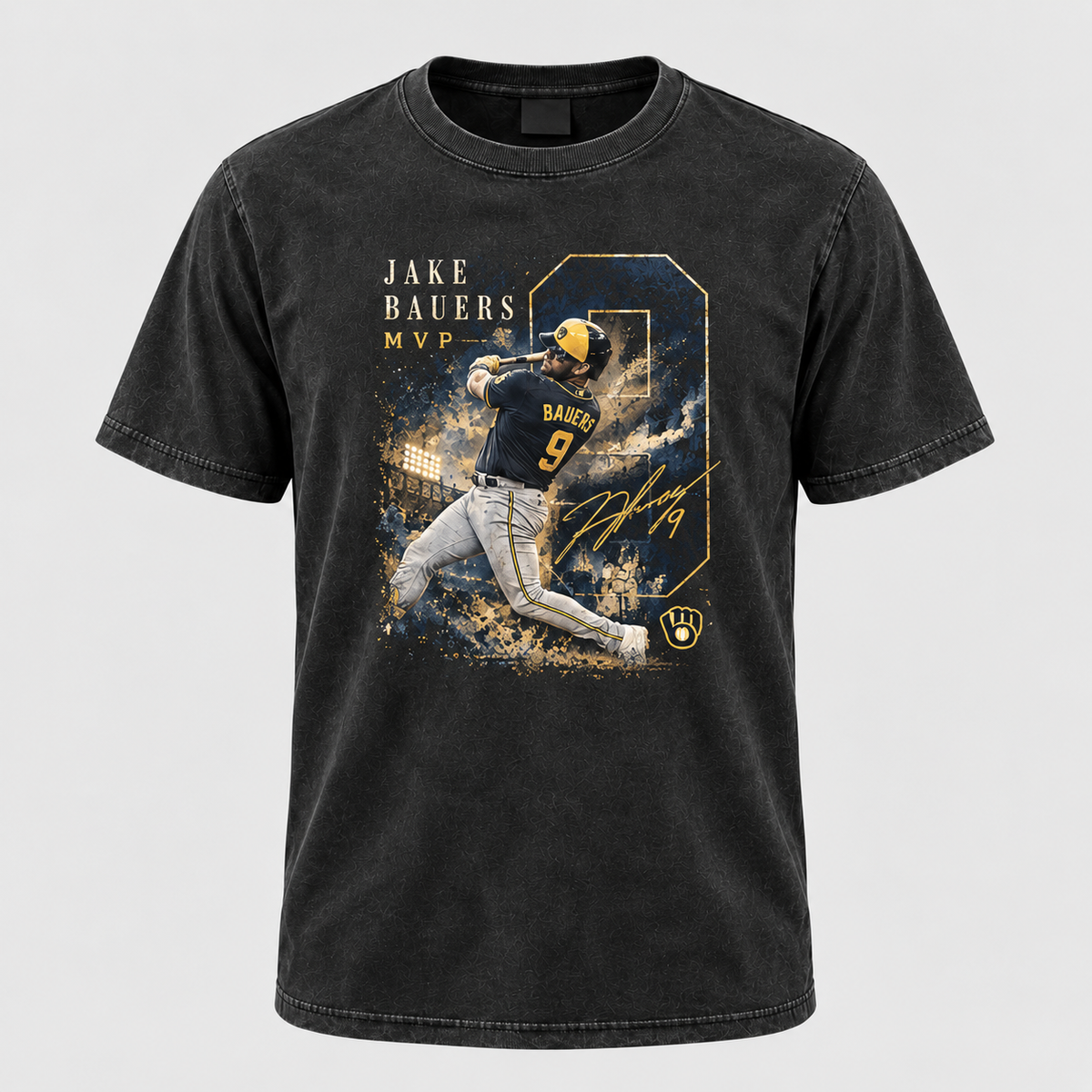 MIL Jake Bauers MVP Washed T-Shirt - Printed V2