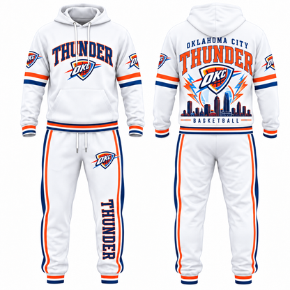OKC Streetwear Hoodie Pants Set - Printed
