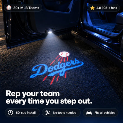 Baseball Car Door Projector Lights