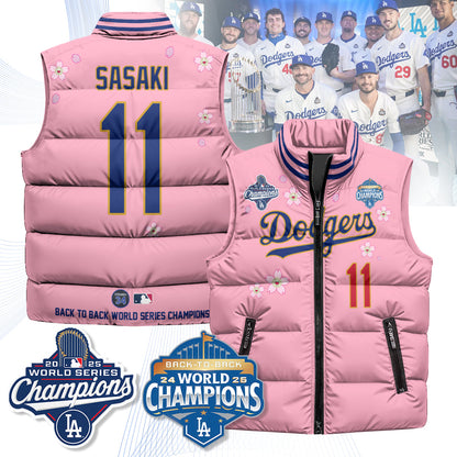 LAD Tokyo 2025 World Series Champions Puffer Vest