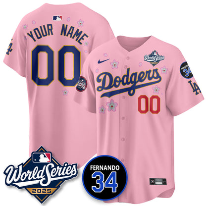 LAD Tokyo Series 2025 NL Champions Custom Jersey - All Stitched