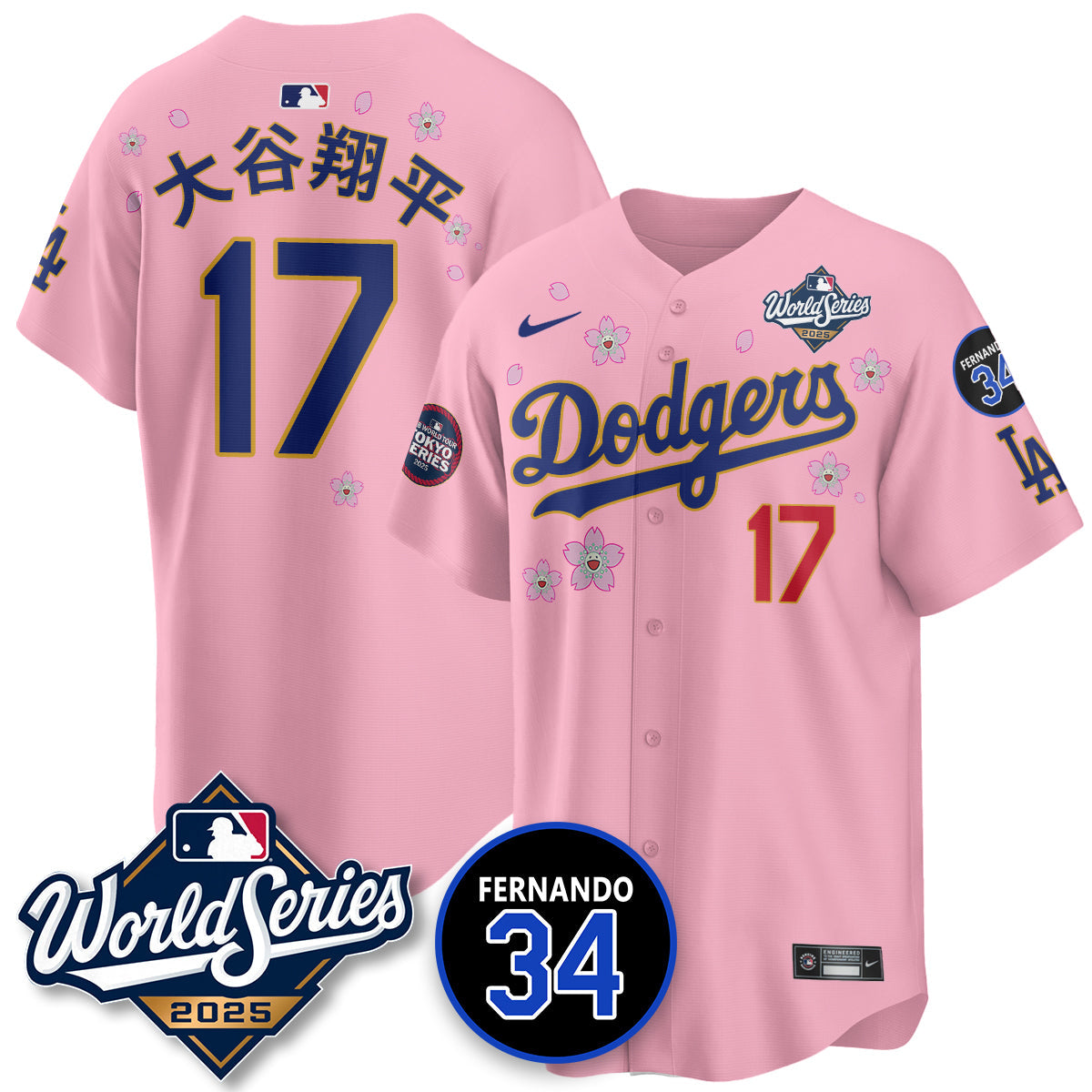 LAD Tokyo Series 2025 NL Champions Jersey - All Stitched