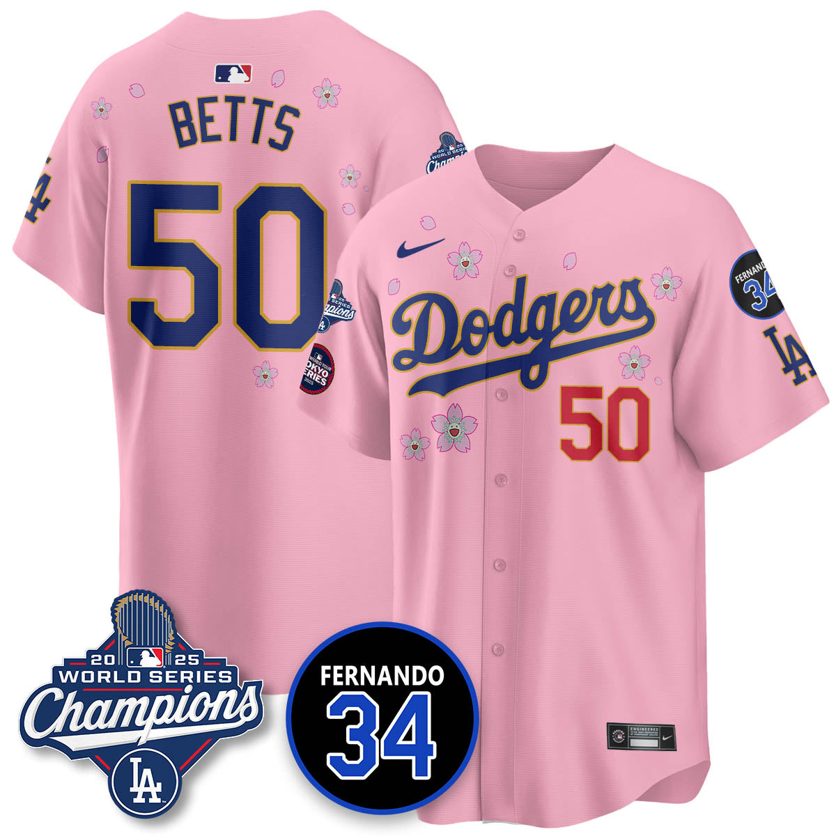 LAD Tokyo 2025 World Series Champions Jersey - All Stitched