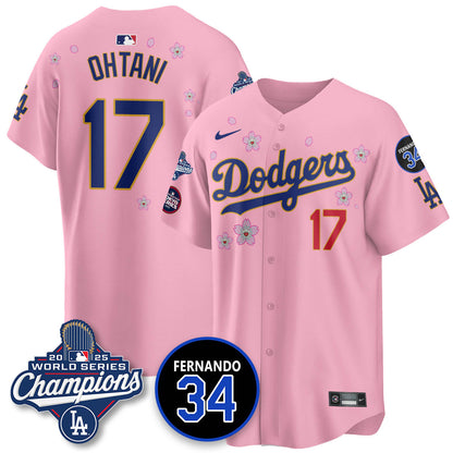 LAD Tokyo 2025 World Series Champions Jersey - All Stitched
