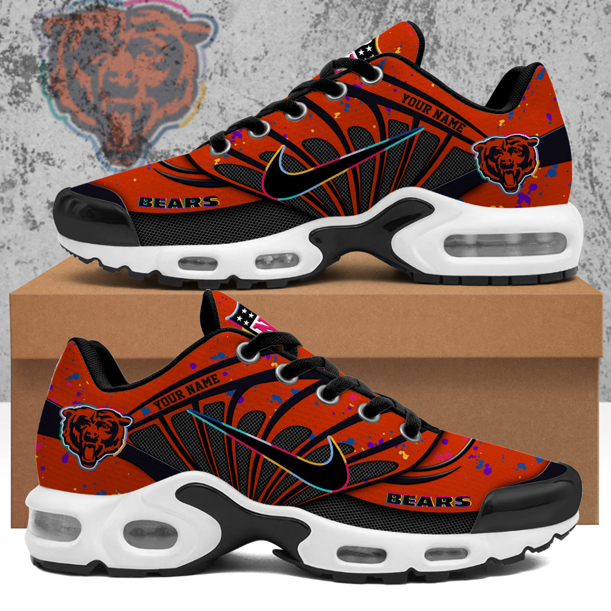 Chicago Bears 2025 Crucial Catch Air Max Shoes