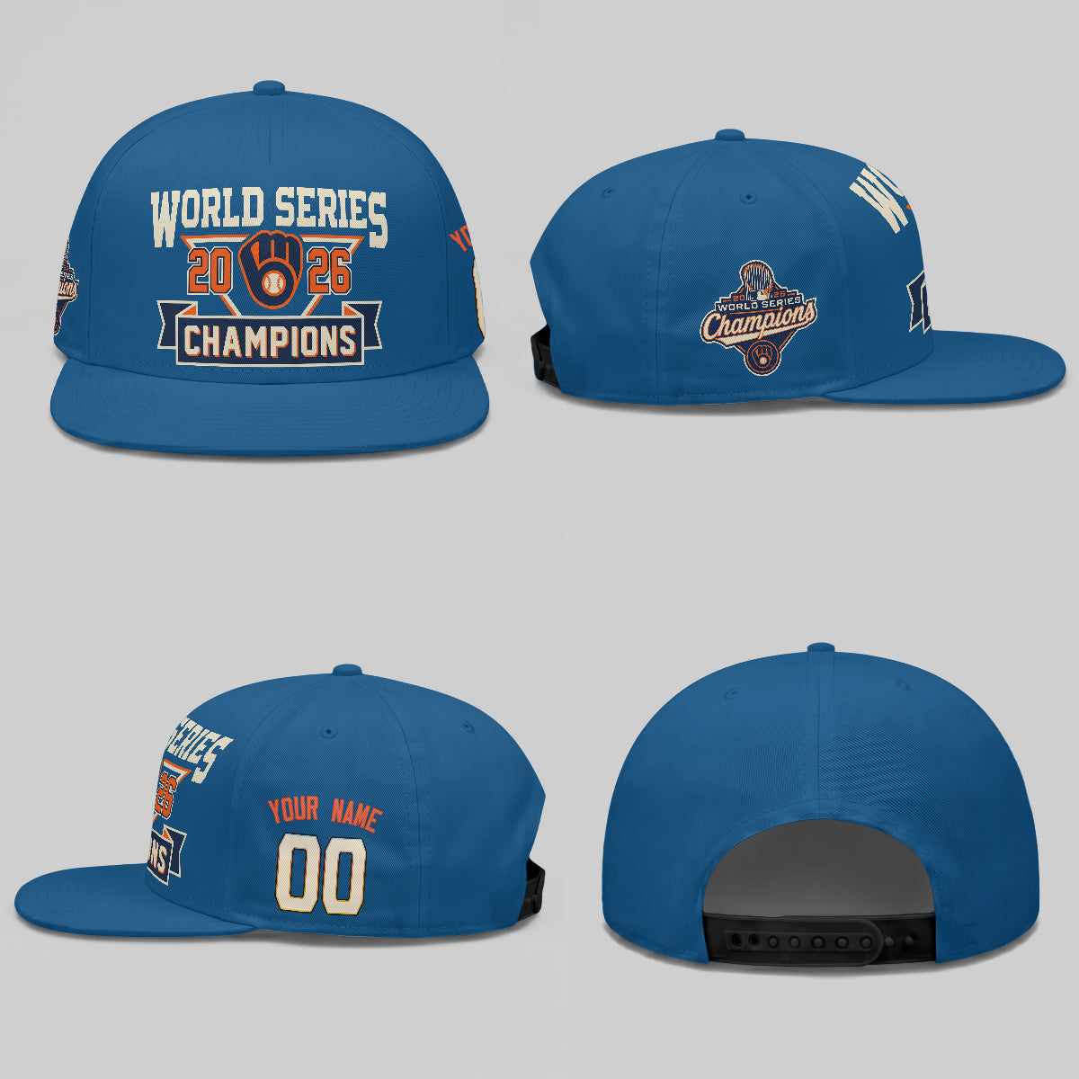MIL 2026 World Series Champions Custom Snapback Cap - Printed