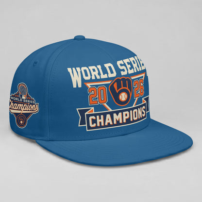 MIL 2026 World Series Champions Custom Snapback Cap - Printed