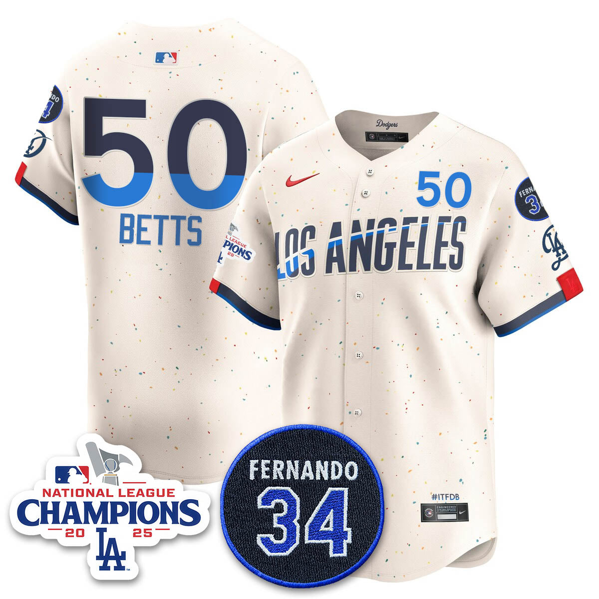 LAD 2025 NL Champions Jersey - All Stitched