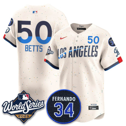 LAD 2025 National League Champions Jersey - All Stitched
