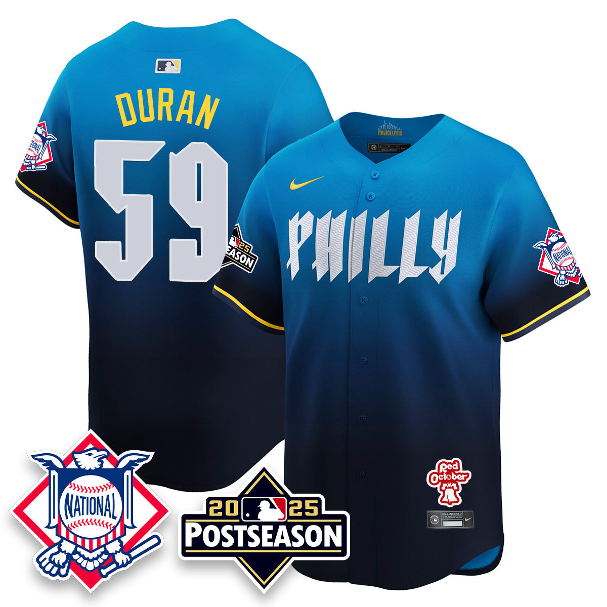 Philadelphia Phillies 2025 Postseason Jersey - All Stitched