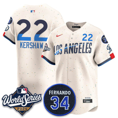 LAD 2025 National League Champions Jersey - All Stitched