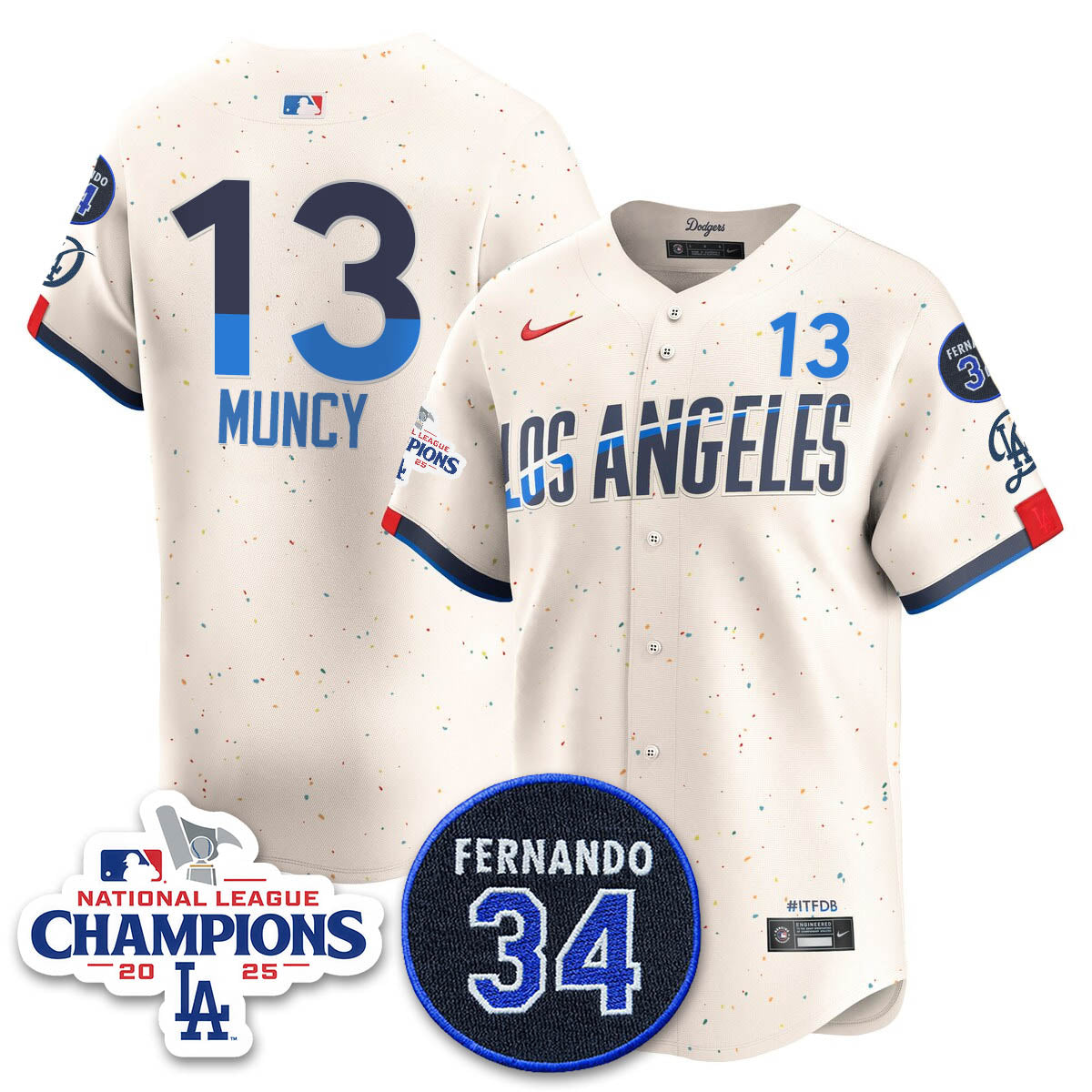 LAD 2025 NL Champions Jersey - All Stitched