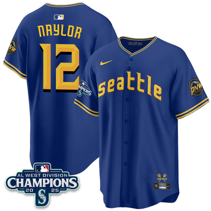 Seattle Mariners 2025 AL West Division Champions Jersey - All Stitched