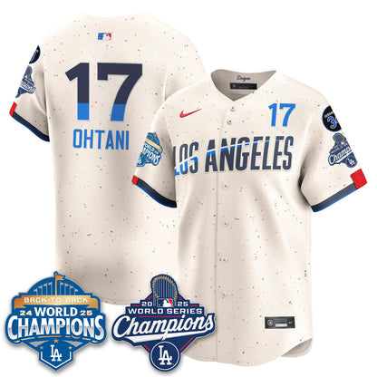 LAD 2025 World Series Champions Jersey - All Stitched